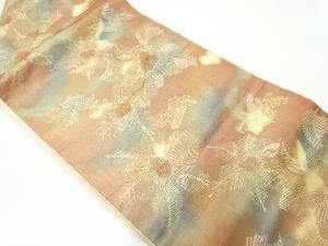 花模様織出し名古屋帯